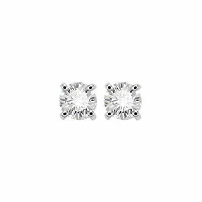 orecchini oro bianco diamanti 0 28 ct