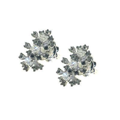 orecchini oro bianco e diamanti ct 0