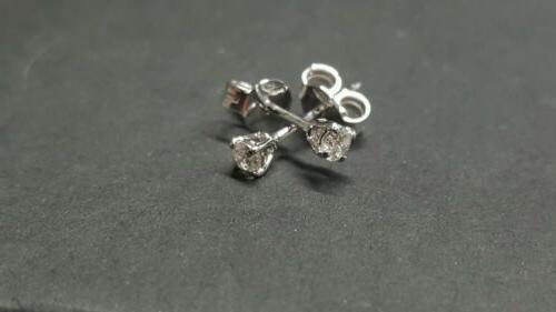 orecchini oro bianco e diamanti naturali uomo