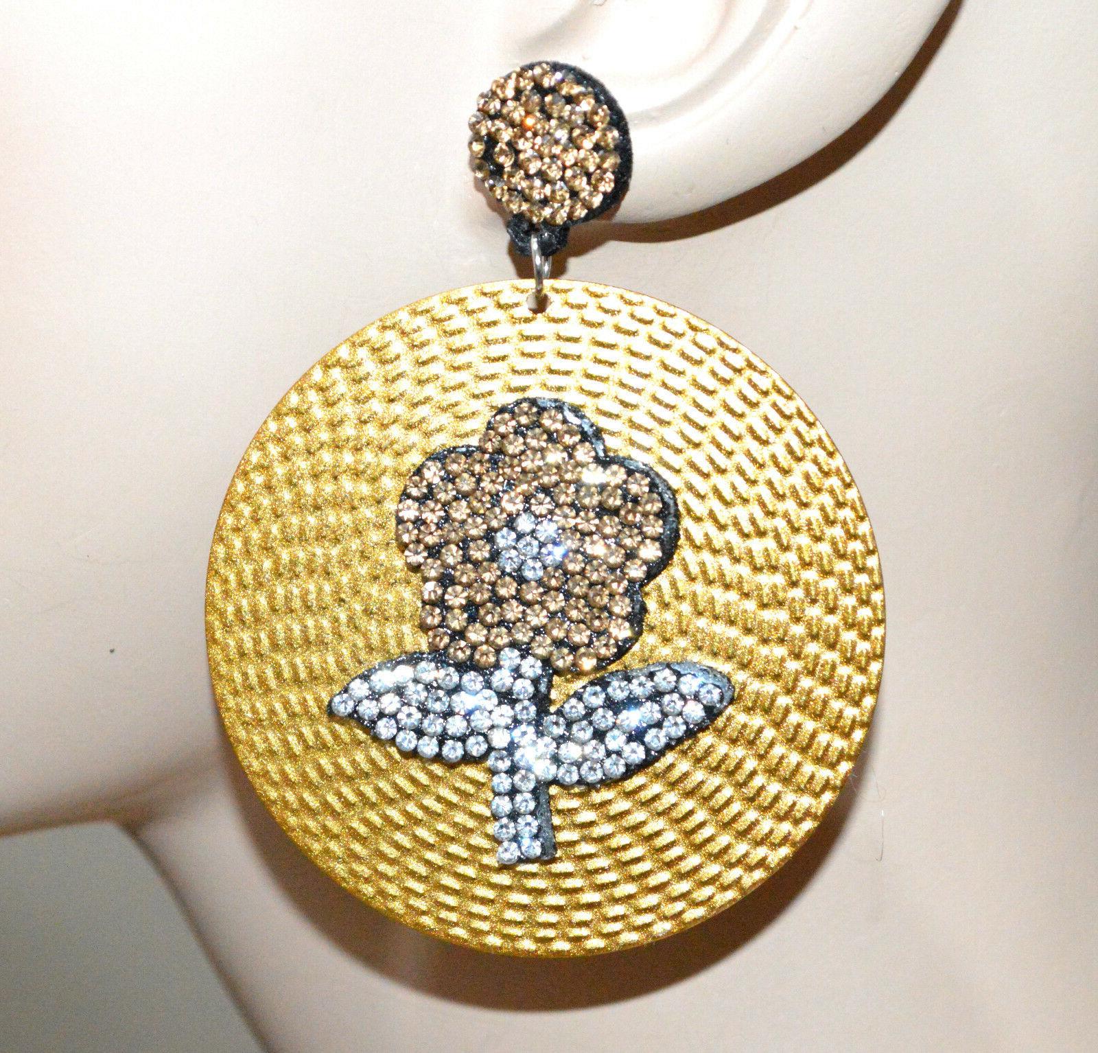 orecchini oro donna cerchi grandi pendenti strass