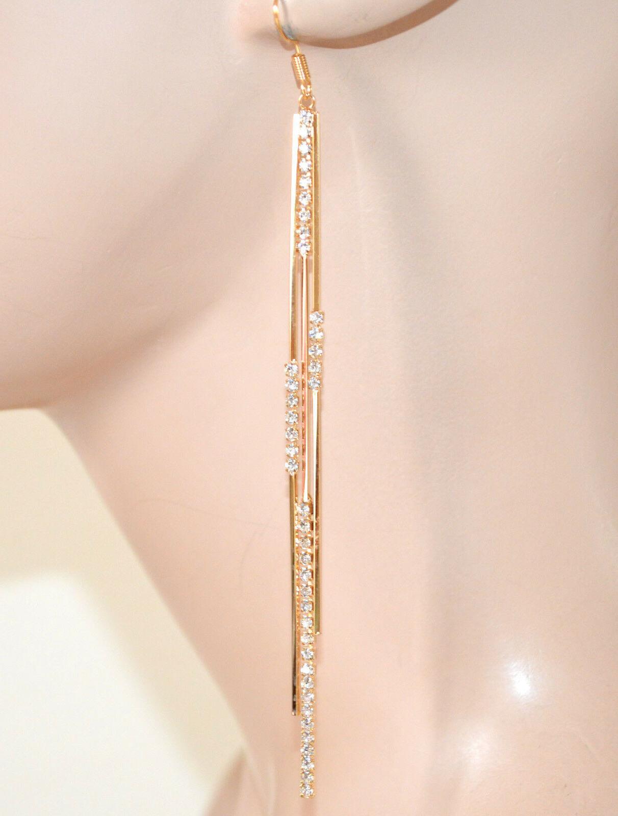 orecchini oro donna fili pendenti lunghi sottili