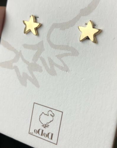 orecchini oro giallo 18kt stella marina nuovi