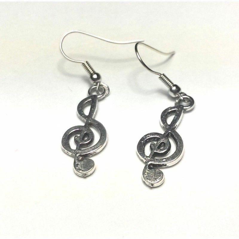 orecchini pendente donna chiave sol delfino teschio