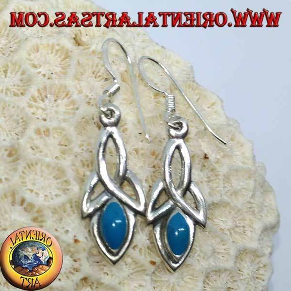 orecchini pendente in argento 925 con nodo