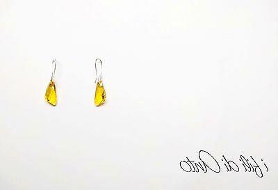 orecchini pendente swarovski giallo topazio idea regalo
