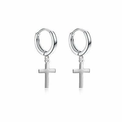 orecchini pendenti a cerchio in argento orecchini