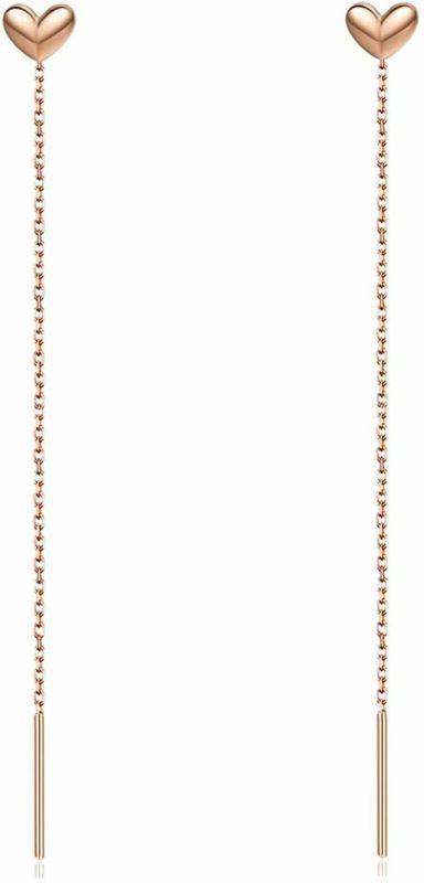 orecchini pendenti a forma di cuore in