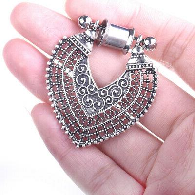 orecchini pendenti a forma di cuore plugs