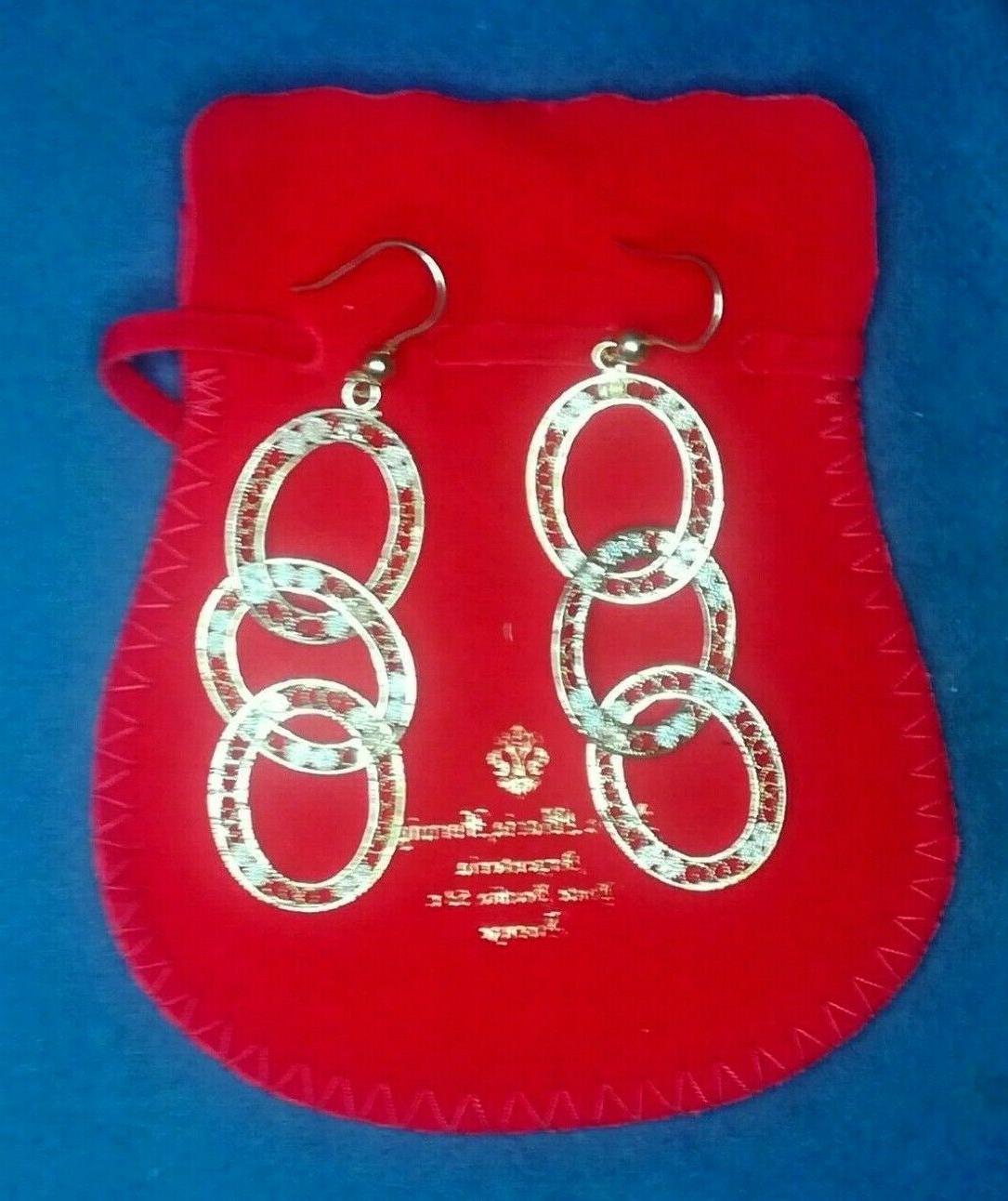 orecchini pendenti ad anelli grandi argento 925