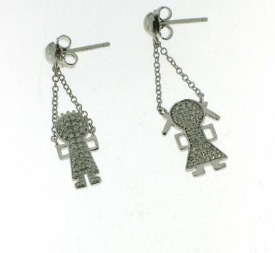 orecchini pendenti argento 925 bambino baby bebe