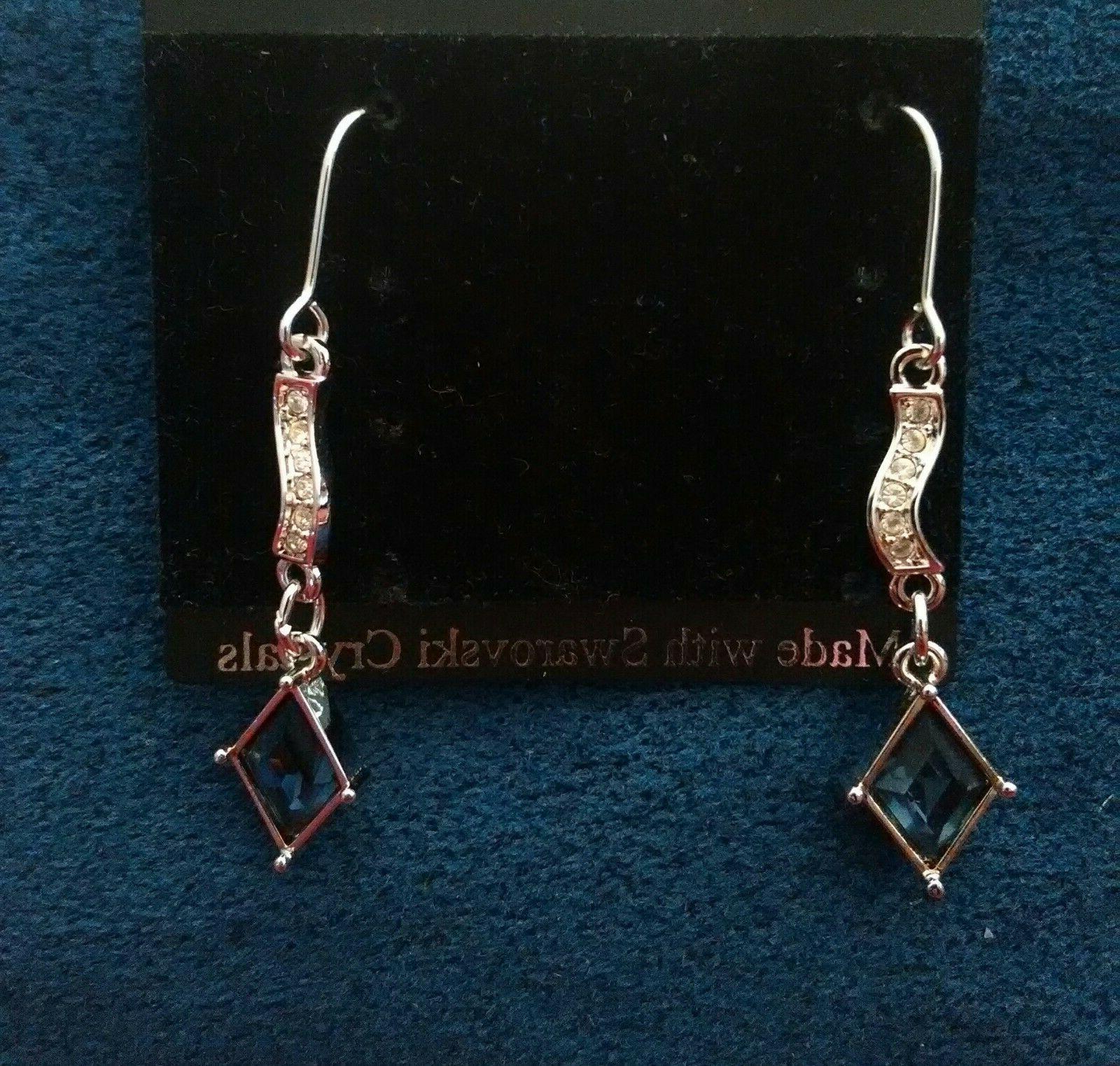 orecchini pendenti blu