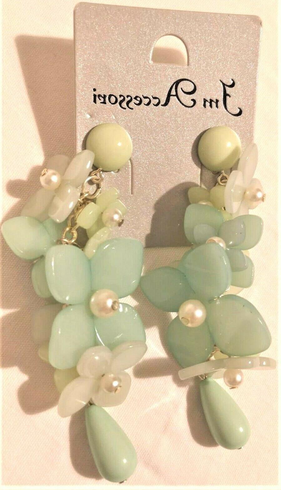 orecchini pendenti color verde tiffani