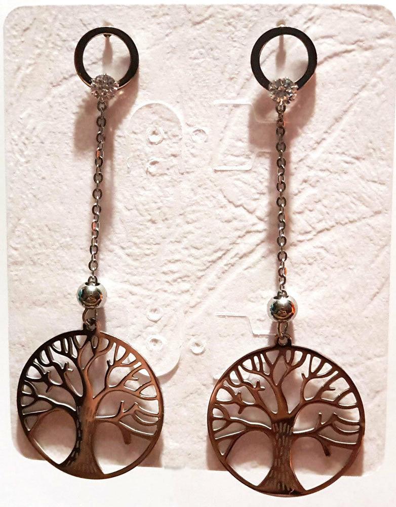 orecchini pendenti con l albero della vita