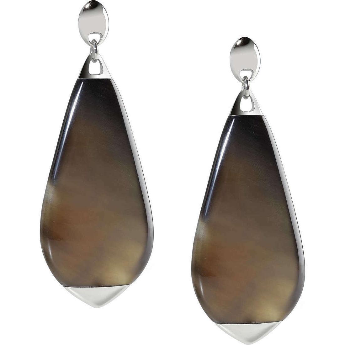 orecchini pendenti corno syu22 lunghi 6 20