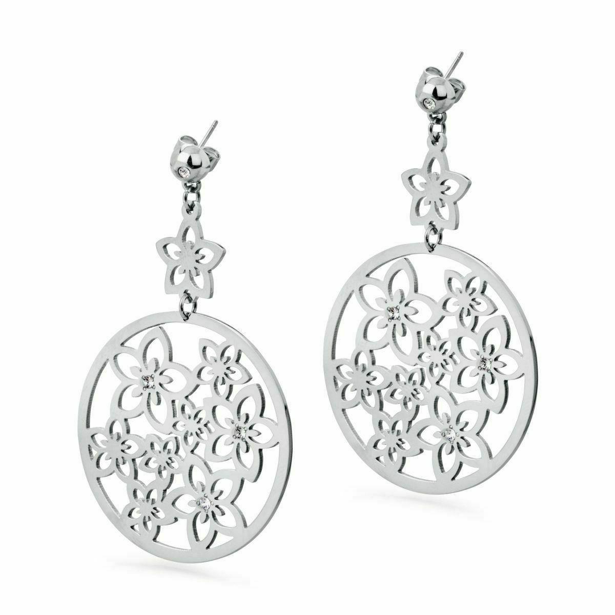 orecchini pendenti donna acciaio sagapo sfl21 s