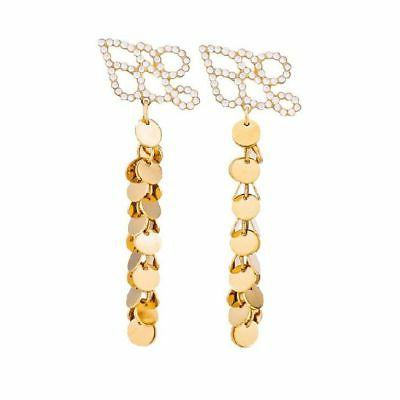 orecchini pendenti donna lj720 ottone oro logo