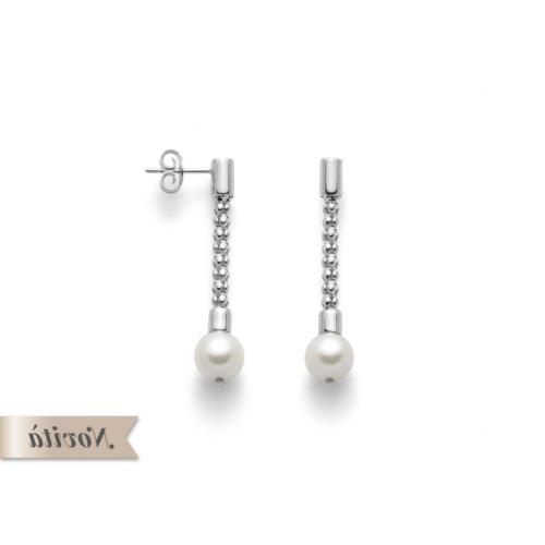 orecchini pendenti donna miluna in argento e