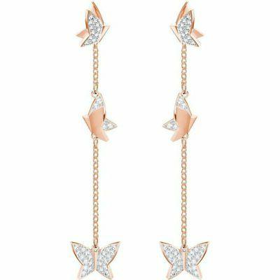 orecchini pendenti farfalle farfalla lilia oro rosa