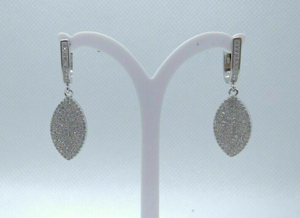 orecchini pendenti foglia stilizzata argento 925 1000