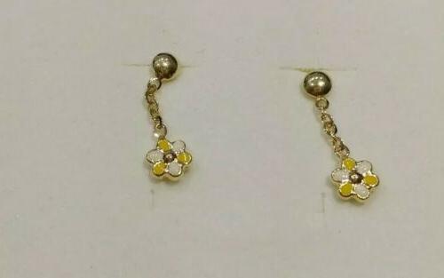 orecchini pendenti in oro giallo 18 kt