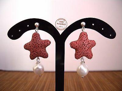 orecchini pendenti in perle di fiume stella