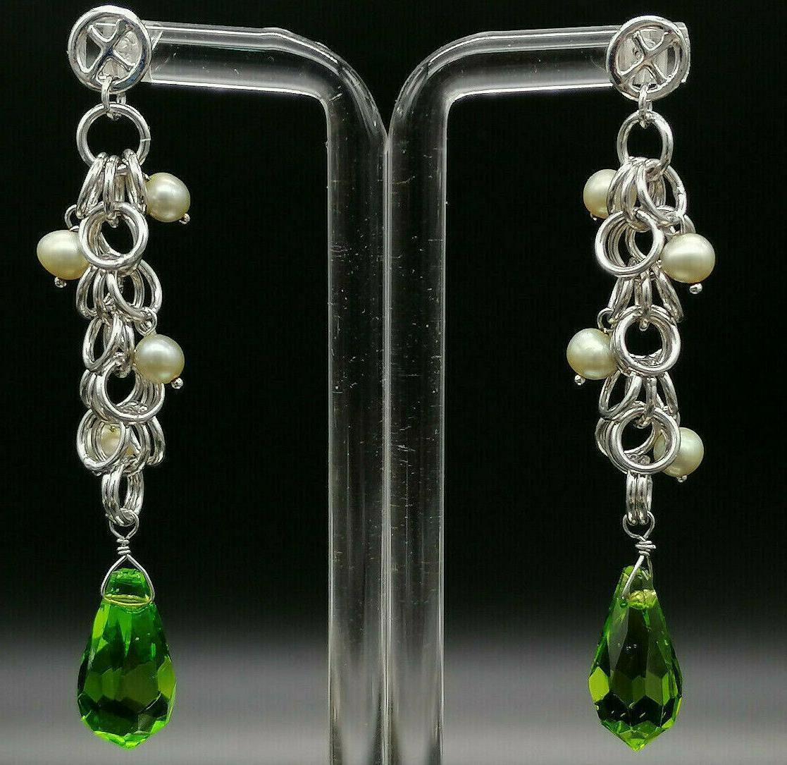 orecchini pendenti lunghi chandelier argento 925 gioiello