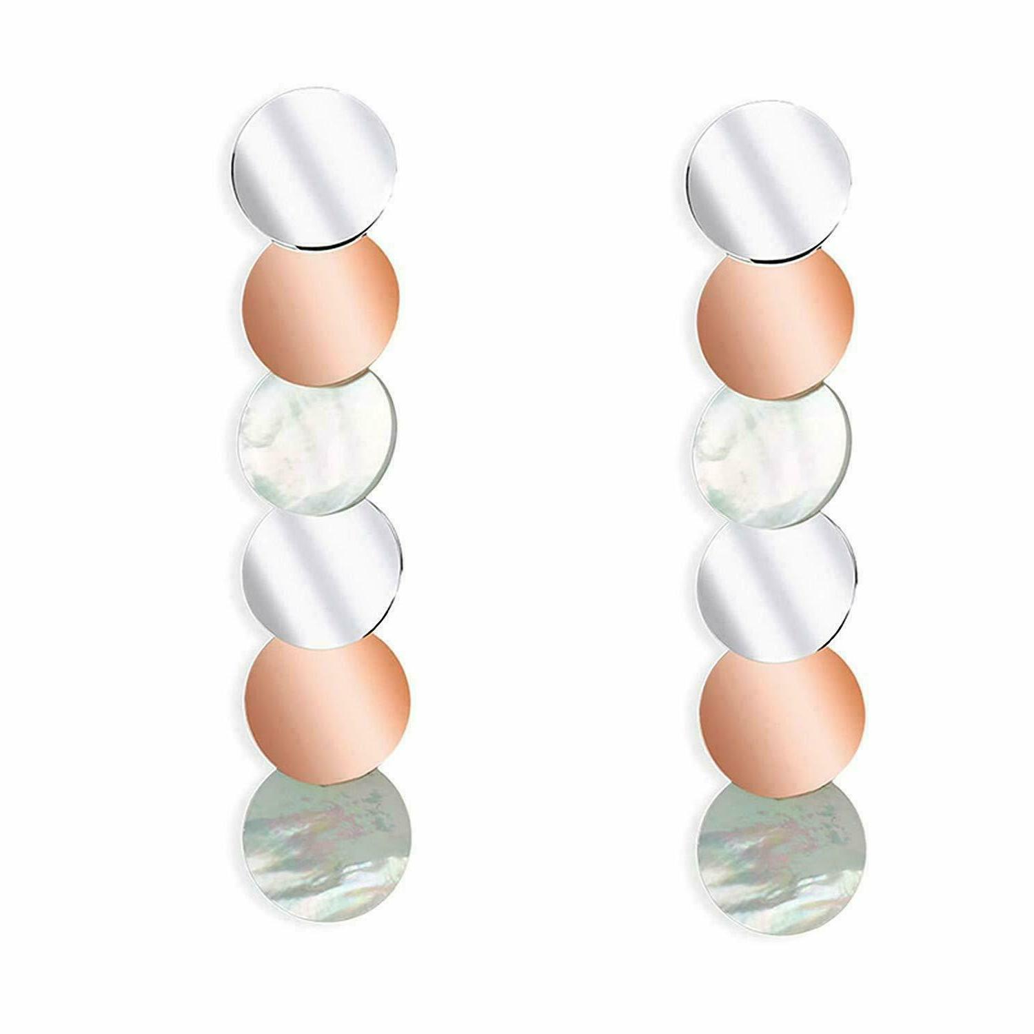 orecchini pendenti lunghi donna ragazza acciaio e