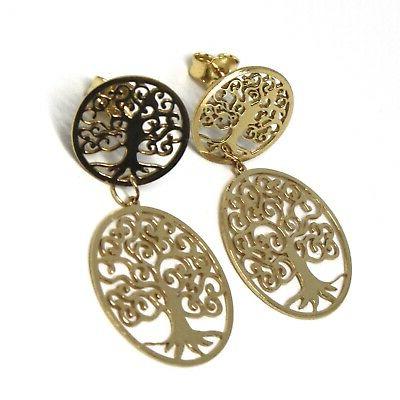 orecchini pendenti oro giallo 750 18k 2