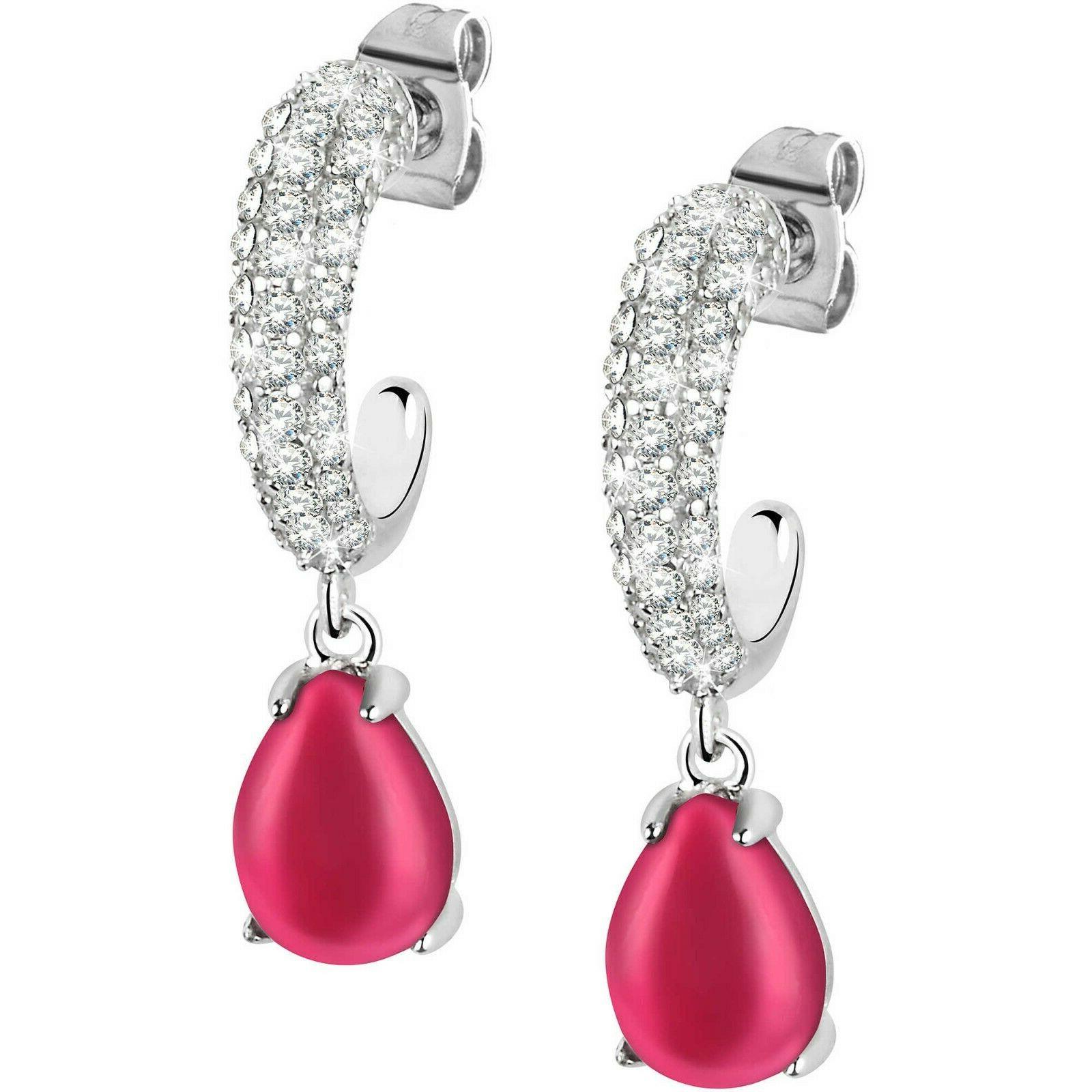 orecchini pendenti tesori donna saiw39 earrings zirconi