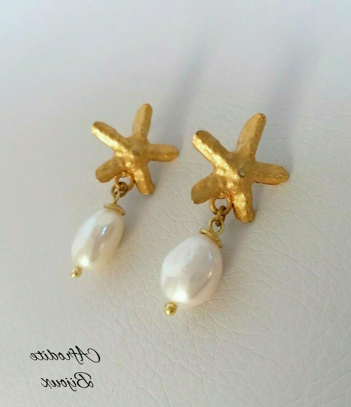 orecchini pendenti vere perle di fiume bianche