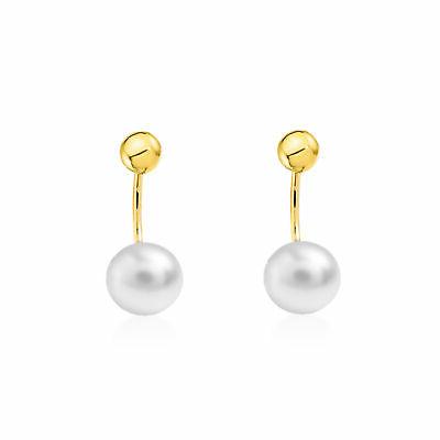 orecchini per donna doppi con sfera da