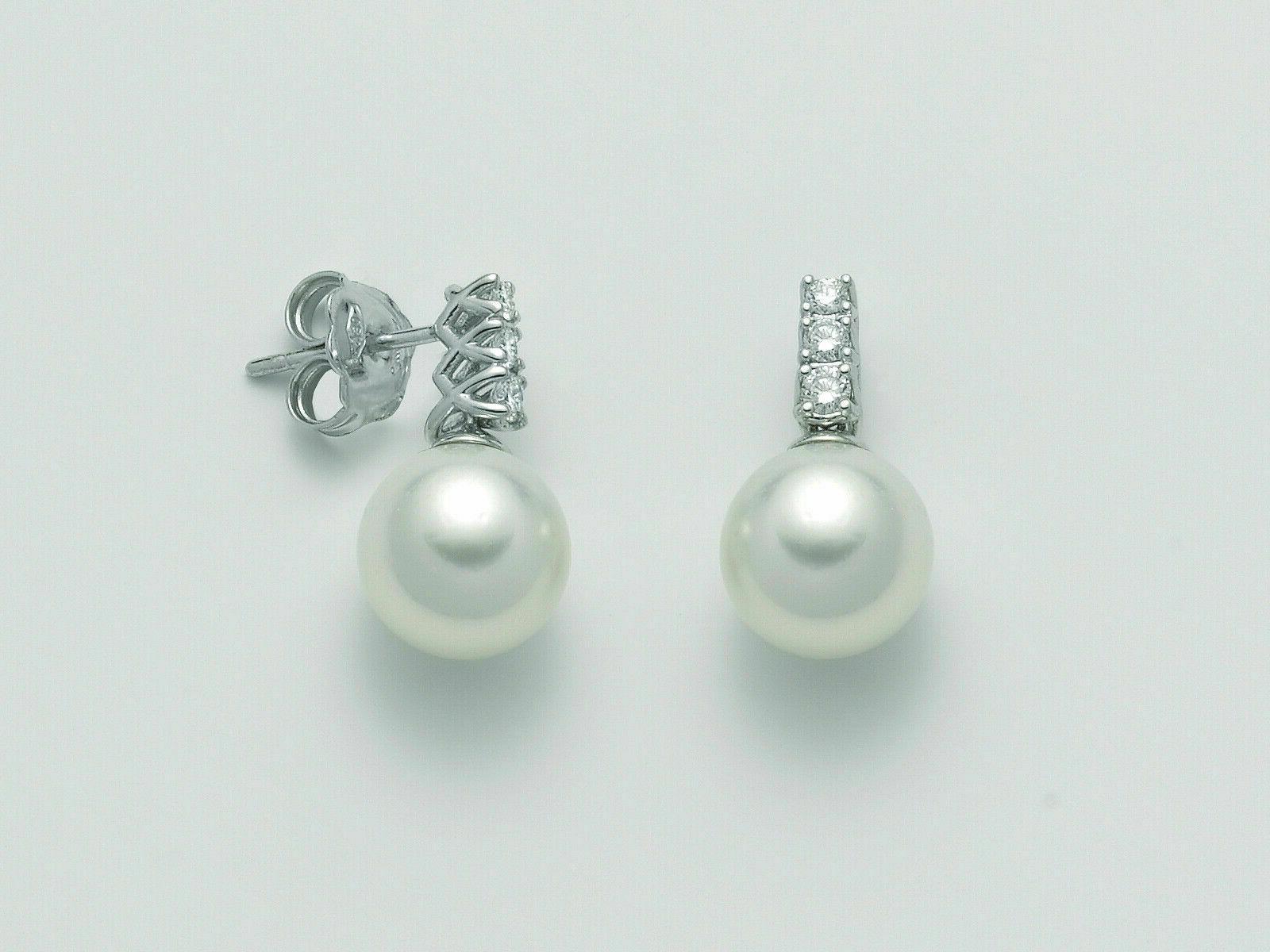 orecchini perle australia e diamanti in oro