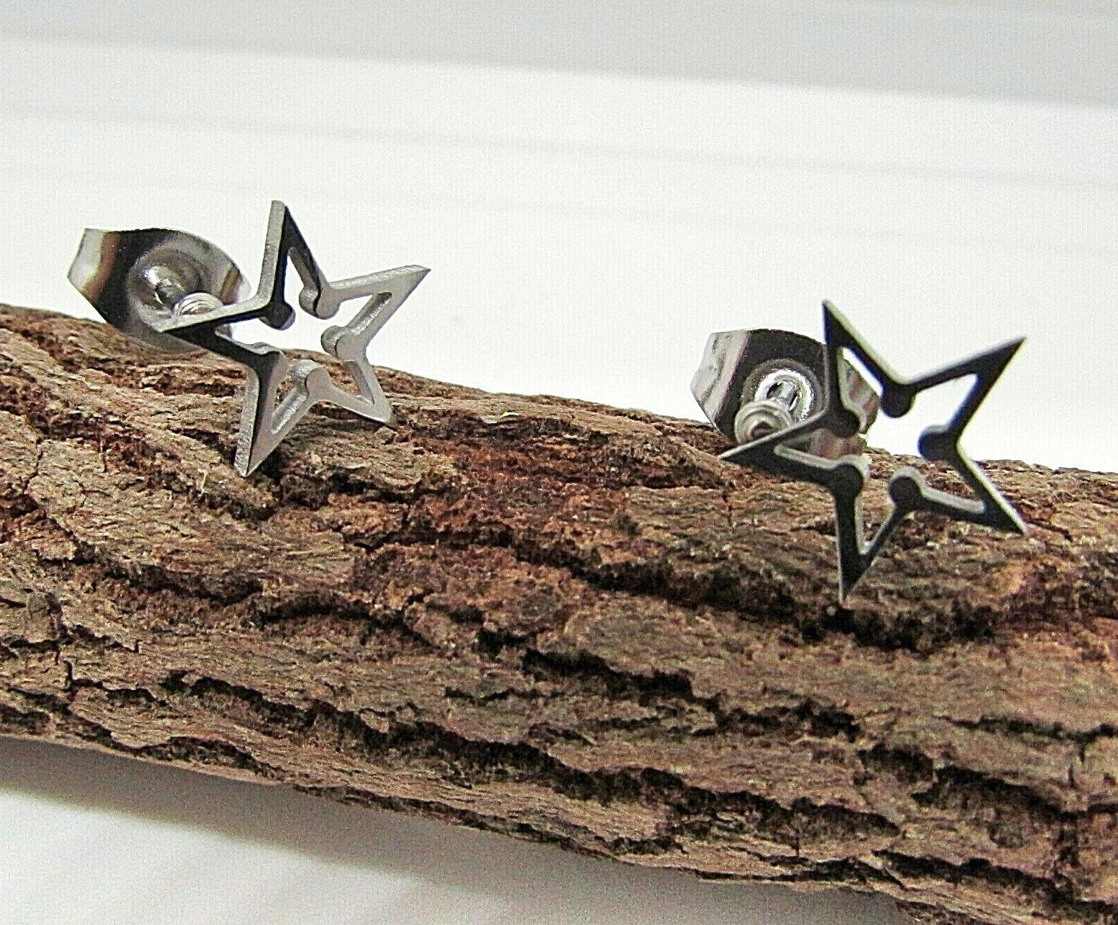 orecchini piccoli a lobo con stellina in