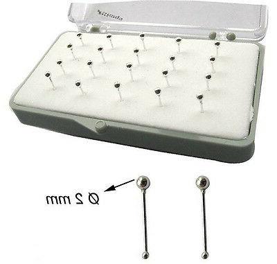 orecchini piercing naso nasini argento 925 pallina