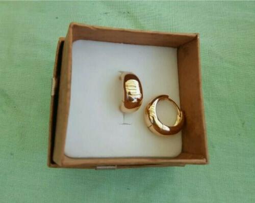 orecchini placcati dorati in oro giallo 18k