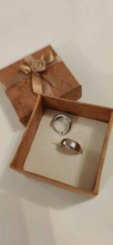 Placcati In Oro Bianco 18k Cerchietti Per Donna E Uomo Unise