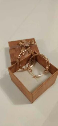 Placcati In Oro Giallo 18kt  Per Donna Eleganti A Cerchio