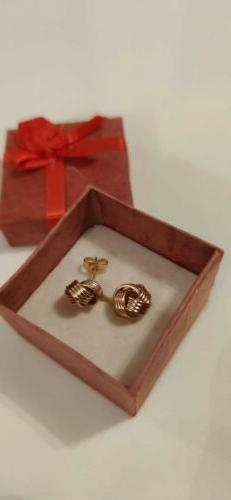 Placcati In Oro Rosa Per Donna Eleganti Gomitolo Chiusura A 