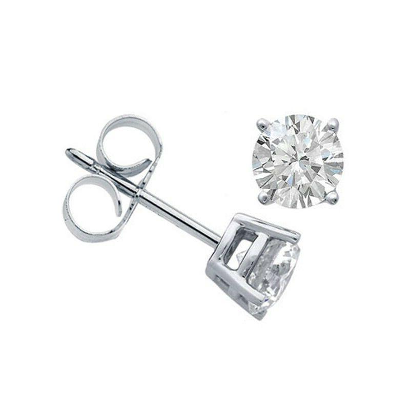 orecchini punto luce donna in oro bianco