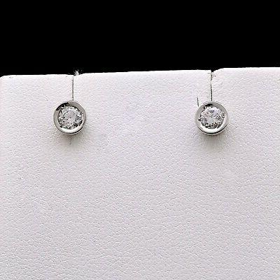 orecchini punto luce in oro bianco 18