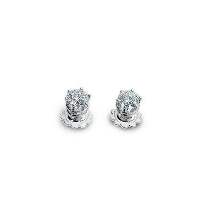 orecchini punto luce minou diamanti oro bianco