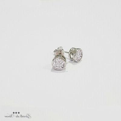 orecchini punto luce rotondi diametro 7 mm