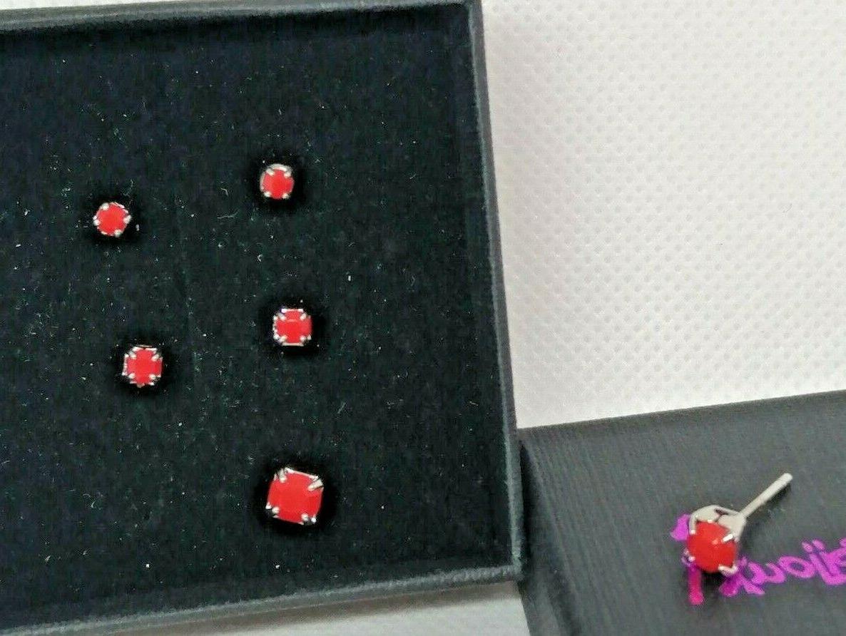 orecchini punto luce vari colori conf da