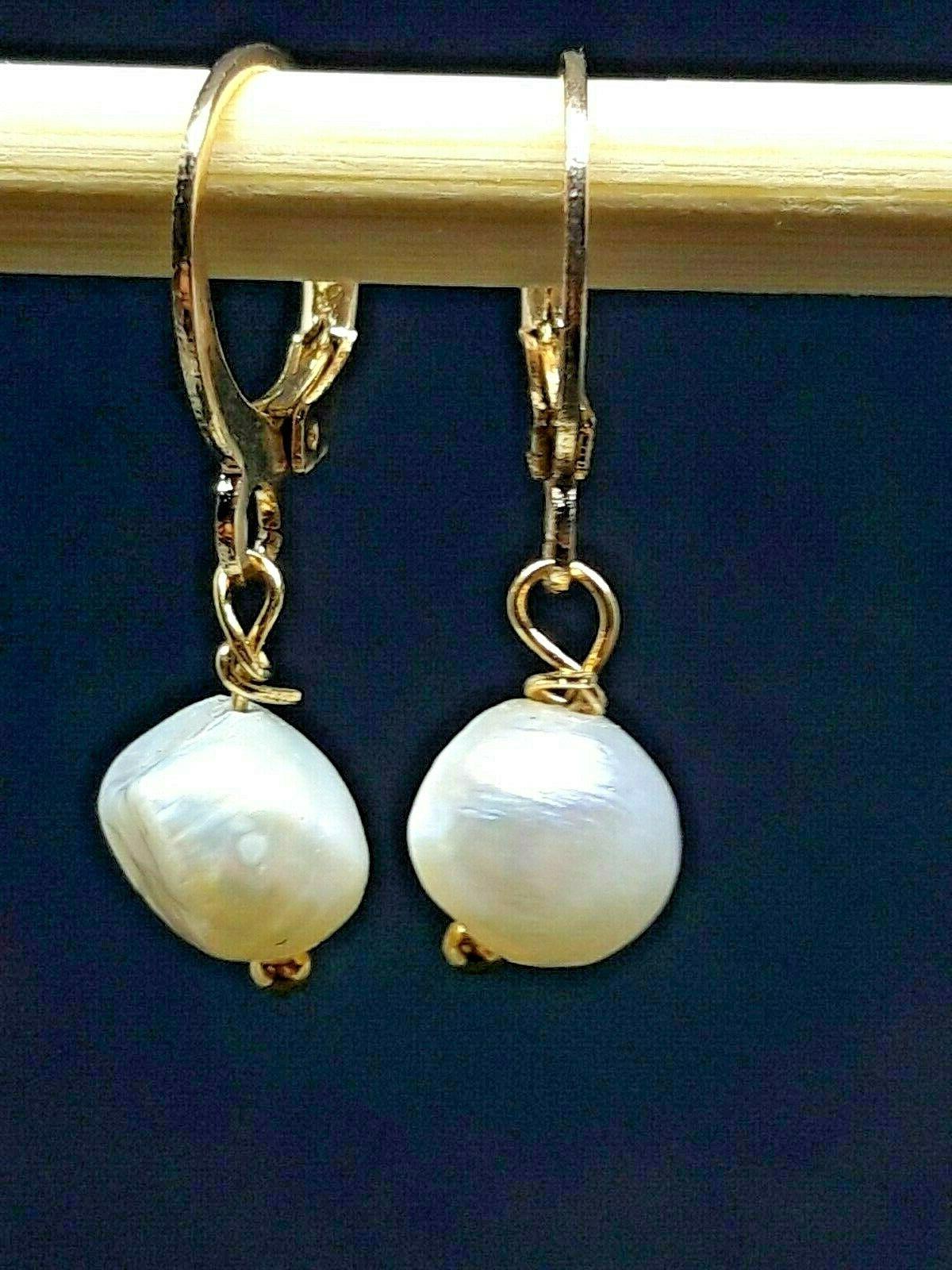 orecchini raffinati pendenti perle naturali acqua dolce