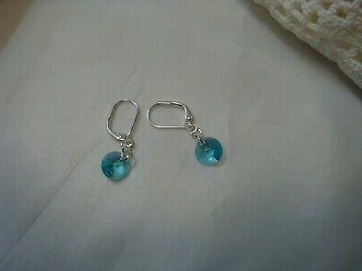 orecchini rivoli swarovski turchese chiaro art 76