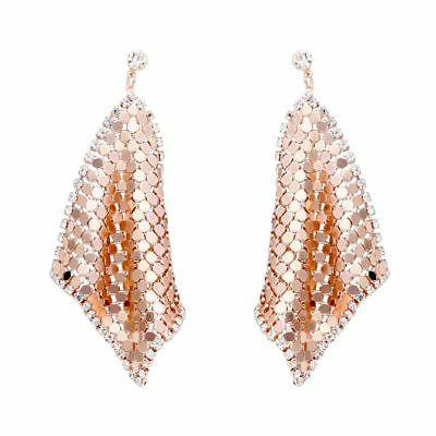 orecchini rock shine di in metallo rosato