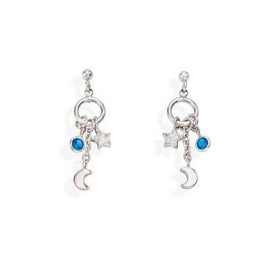 orecchini romance luna e stelle orpelubbl donna