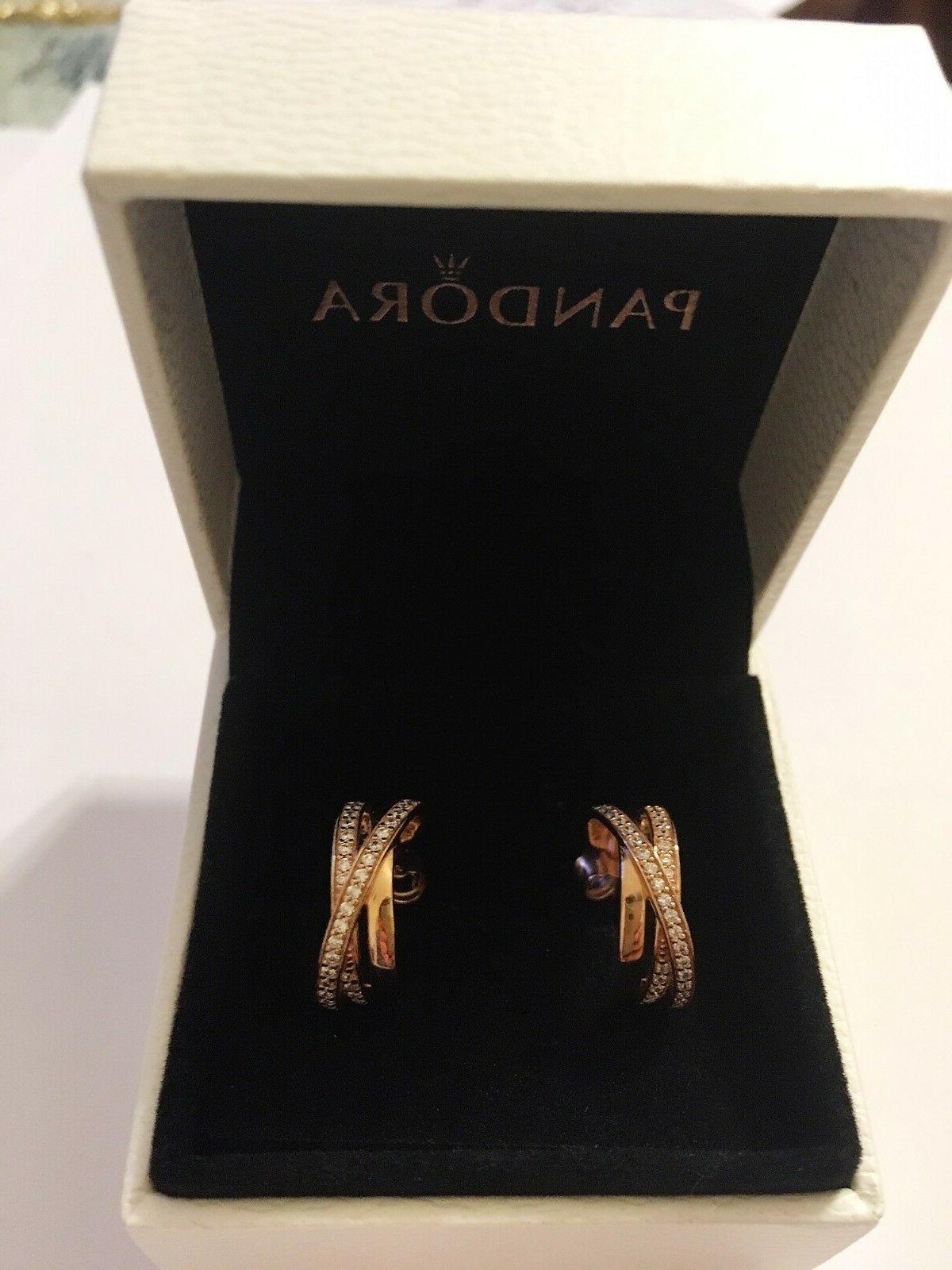 orecchini rose gold e zirconia cubica 280730