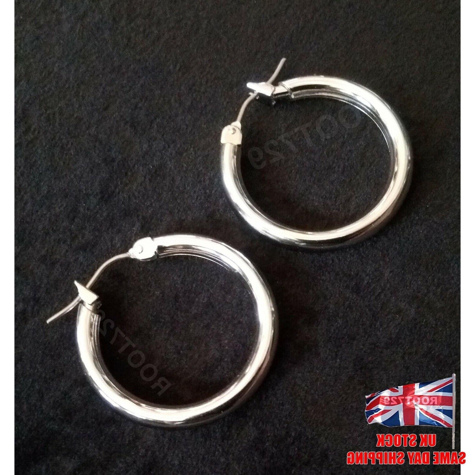 orecchini rotondi a cerchio paio argento gioielli