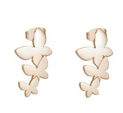 orecchini s agapo trio sri25 farfalle rose